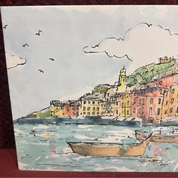 Epic Graffiti 'Portofino l' by Anne Tavoletti, Giclee Canvas Wall Art - Picture 3 of 7